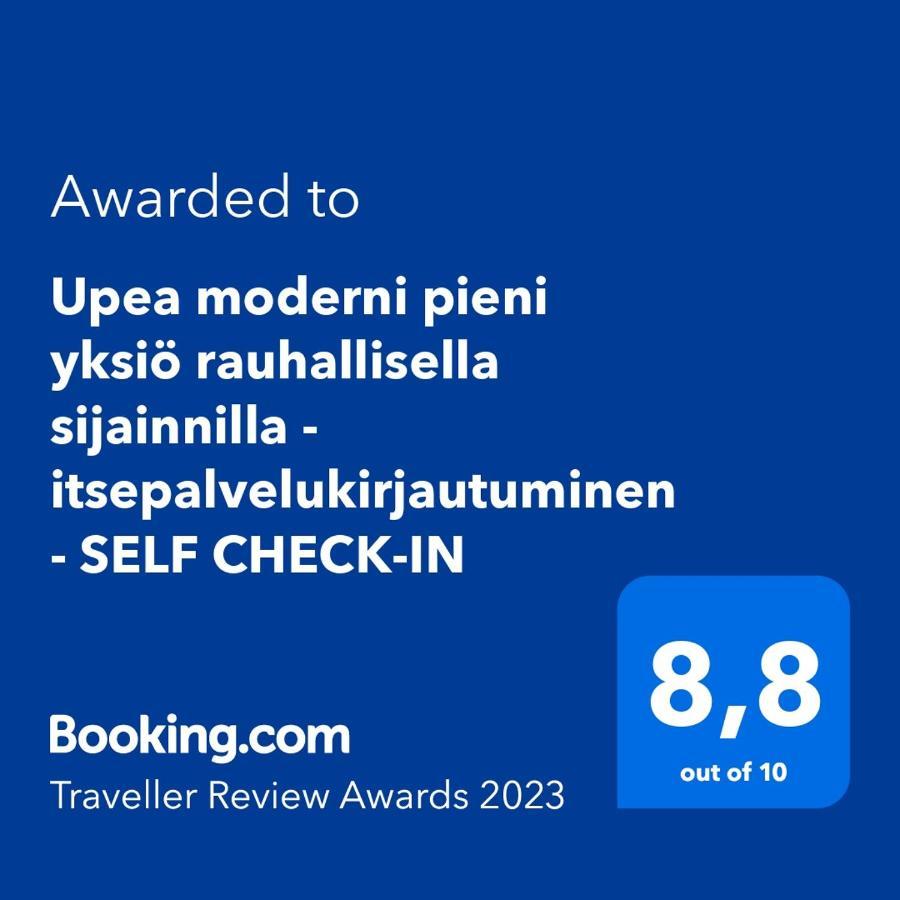 Upea Moderni Pieni Yksioe Rauhallisella Sijainnilla - Itsepalvelukirjautuminen - Self Check-In 瓦萨 外观 照片